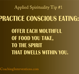 Applied Spirituality Tip #1